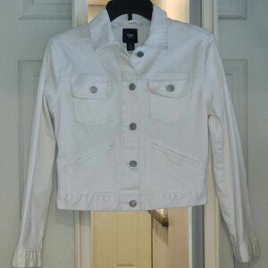 White Denim Jacket - Gap Factory Outlet - Never worn